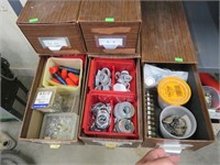 5 bins, electrical supplies