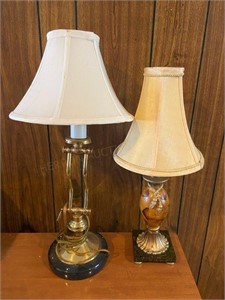 2 Lamps w/Shades