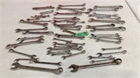 Assorted wrenches, couple SK