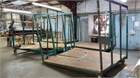 (Four) 7ft x 8ft Rolling Carts