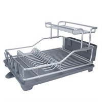 FRAME DRYING COUNTER WITE METAL DISH RACK