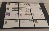12 Canada Post Special Day Of Issue Stamps &