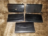 Vintage Lot of Five Coach Wallets - Some Need TLC