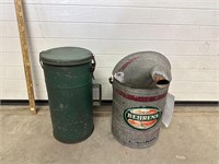 Behrens Oil Can & Waste Can