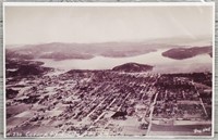 Overhead "City on the Lake" Print c-1950