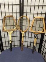 Vintage Wood Tennis Racquets