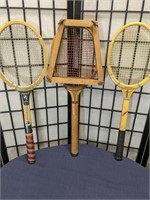 Vintage Wood Tennis Racquets