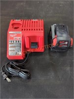 Milwaukee M18 and M12 charger, and M18 battery