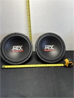 2 MTX  AUDIO speakers
