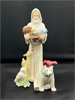 St Francis & Animals Christmas Figurine
