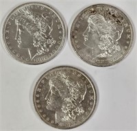 1882-P, S, O Morgan Silver Dollar Lot VF/XF