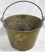 Vintage Brass Bucket 15x17