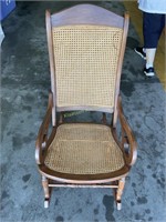 Wicker and wood  Rocking chair