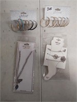 new jewerly, anklet , BFF necklaces, hoop earrings