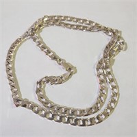 $600 Silver Rhodium Plated  Chain
