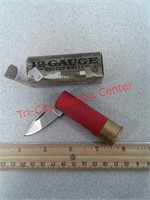 New 12 gauge shotgun shell pocket knife