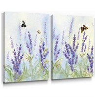 ($40) Slody Purple Wall Art Lavender