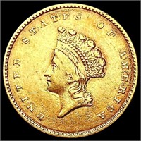 1854 Rare Gold Dollar CLOSELY UNCIRCULATED