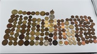 Foreign coins, 1800s to mid 1900s