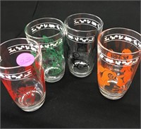 Set of 4 Adorable, Vintage Juice Glasses