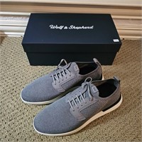 NEW Wolf & Shepherd Swift Knit Mens Shoes 9 Gray