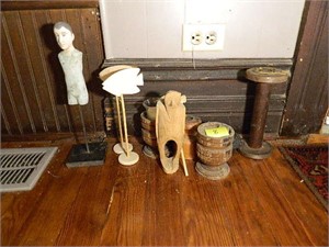 Wooden Candle Holders & Art