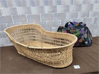 Baby basket and suit case