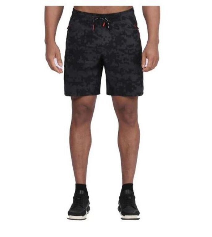 Spyder Men's SM Activewear Short, Black and Grey
