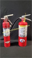 2) Fire Extinguishers - Both Are Full