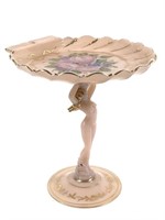 Cambridge Crown Tuscan Nude Stem Shell Compote