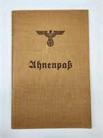 AHNENPASS GENEALOGY BOOK WITH ENTRIES