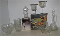 Collection of glassware including Mikasa Crystal