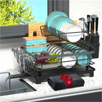 Dish Drying Rack with Drainboard