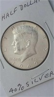 1969 US Kennedy Half Dollar 40% Silver
