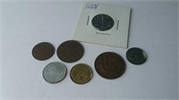 Seven War Years Coins Including 1944 Canada