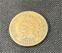 1906 One Cent Coín