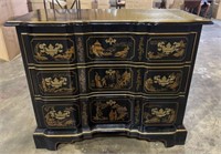 Drexel Heritage  Et Cetera Black Lacquer Chinoiser