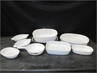 CORNING, FRENCH WHITE UNMARKED, OVENWARE