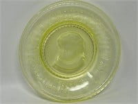Clay's Crystal Works ABC Glass Plate