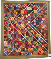 Trail Mix, bed quilt, 99" x 88"