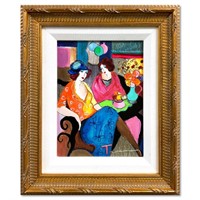 Itzchak Tarkay (1935-2012), "Chit Chat" Framed One