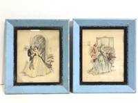 The Lovers & The Flirtation framed prints