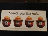 1990’s Smokey Bear Smile Pull Tab Poster