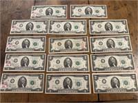14 1976 two dollar bills