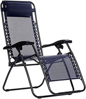 New  Outdoor Zero Gravity Lounge Folding Chair, Bl
