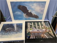 Lot of 3 Shrink wrapped prints: artist proof "Warm