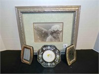 1 angel picture, 3 miniature picture frames