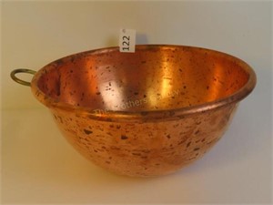 Copper Bowl w/Ring for Hanging - 10" Dia x 5" T
