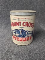 Mount Cross Brand Coffee Tin