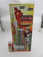 Boite de feux d'artifices SUPER HERO, 13 items,